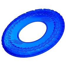 Nerf Dog Translucent TPR Tire Flyer Dog Toy - Blue